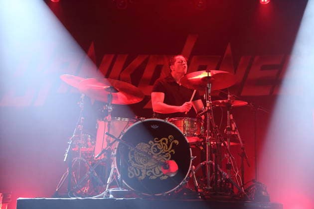 Rich Knox from the band Danko Jones at a concert at the Astra Kulturhaus in Berlin, December 12, 2025 Danko Jones concert Berlin