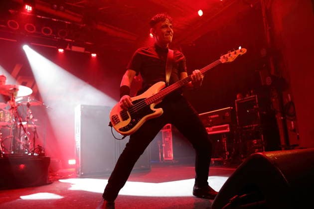 John Calabrese from the band Danko Jones at a concert at the Astra Kulturhaus in Berlin, December 12, 2025 Danko Jones concert Berlin