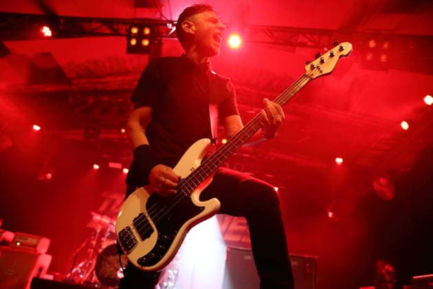 John Calabrese from the band Danko Jones at a concert at the Astra Kulturhaus in Berlin, December 12, 2025 Danko Jones concert Berlin