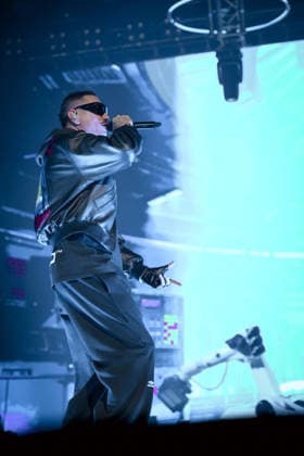 Rome, Marracash is in concert in Rome at the Palazzo dello Sport for his Marra Palazzi25 tour. The Roman dates are sold out. In the photo: MArracash  Copyright: xBARbaraxAmendolax xipa-agency.netx xBArbaraxAmendolax IPA_Agency_IPA69091396