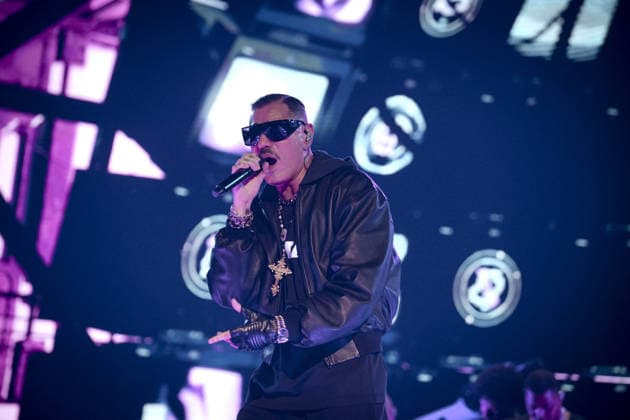 Rome, Marracash is in concert in Rome at the Palazzo dello Sport for his Marra Palazzi25 tour. The Roman dates are sold out. In the photo: MArracash  Copyright: xBARbaraxAmendolax xipa-agency.netx xBArbaraxAmendolax IPA_Agency_IPA69091533