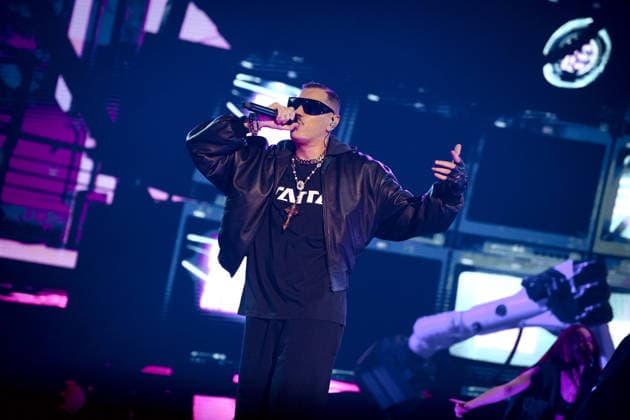 Rome, Marracash is in concert in Rome at the Palazzo dello Sport for his Marra Palazzi25 tour. The Roman dates are sold out. In the photo: MArracash  Copyright: xBARbaraxAmendolax xipa-agency.netx xBArbaraxAmendolax IPA_Agency_IPA69091585