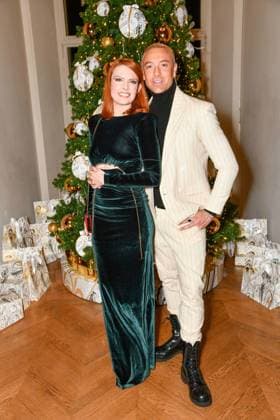 HFC Christmas Party - Paris Maxime Dereymez, Elodie Frégé attend the HFC (Haute Fragrance Company) Christmas Party at the Musée des Arts décoratifs in Paris on December 11, 2025. Photo by Shootpix ABACAPRESS.COM Paris France  Copyright: xShootpix ABACAx
