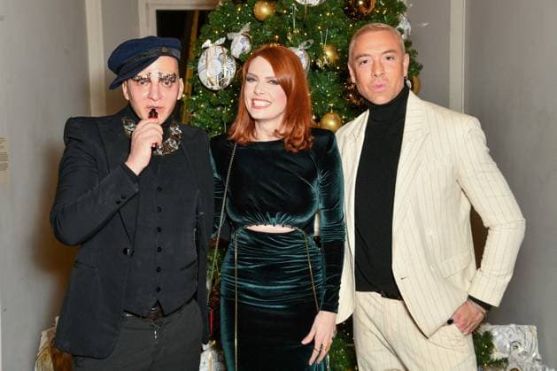 HFC Christmas Party - Paris Ali Mahdavi, Elodie Frégé, Maxime Dereymez attend the HFC (Haute Fragrance Company) Christmas Party at the Musée des Arts décoratifs in Paris on December 11, 2025. Photo by Shootpix ABACAPRESS.COM Paris France  Copyright: xShootpix ABACAx