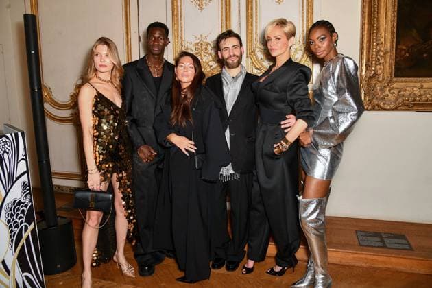 HFC Christmas Party - Paris Daria Avdienko, Amine Benrachid, Nicolas Besson, Adriana Karembeu attend the HFC (Haute Fragrance Company) Christmas Party at the Musée des Arts décoratifs in Paris on December 11, 2025. Photo by Shootpix ABACAPRESS.COM Paris France  Copyright: xShootpix ABACAx
