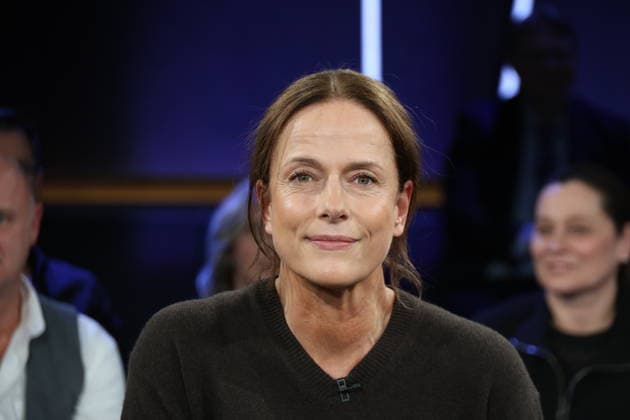 Claudia Michelsen, actress, guest on the NDR Talk Show on 12 12 2025, photo session before the live broadcast on the 3 program of NDR television in the Hamburg Lokstedt television studio