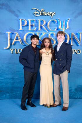 ˜Percy Jackson and the Olympians™ Madrid Premiere Aryan Simhadri, Leah Sava Jeffries, Walker Scobell attends ˜Percy Jackson and the Olympians™ Premiere during a Fan Event at Calderon Theatre on December 13, 2025 in Madrid, Spain Madrid Calderon Theatre Madrid Spain  Copyright: x JACKxGx
