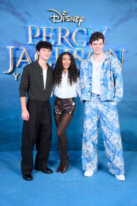 ˜Percy Jackson and the Olympians™ Madrid Premiere Charlie Bushnell, Dior Goodjohn, Daniel Diemer attends ˜Percy Jackson and the Olympians™ Premiere during a Fan Event at Calderon Theatre on December 13, 2025 in Madrid, Spain Madrid Calderon Theatre Madrid Spain  Copyright: x JACKxGx