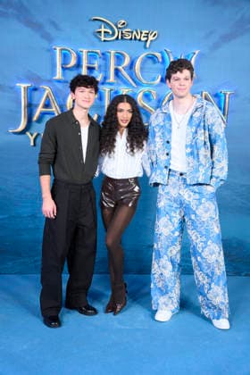 ˜Percy Jackson and the Olympians™ Madrid Premiere Charlie Bushnell, Dior Goodjohn, Daniel Diemer attends ˜Percy Jackson and the Olympians™ Premiere during a Fan Event at Calderon Theatre on December 13, 2025 in Madrid, Spain Madrid Calderon Theatre Madrid Spain  Copyright: x JACKxGx