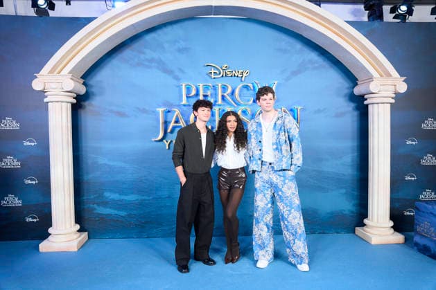 ˜Percy Jackson and the Olympians™ Madrid Premiere Charlie Bushnell, Dior Goodjohn, Daniel Diemer attends ˜Percy Jackson and the Olympians™ Premiere during a Fan Event at Calderon Theatre on December 13, 2025 in Madrid, Spain Madrid Calderon Theatre Madrid Spain  Copyright: x JACKxGx