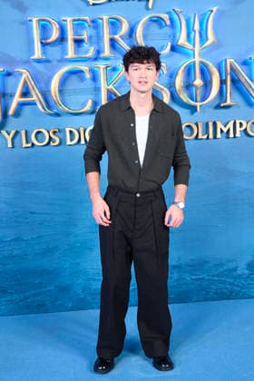 ˜Percy Jackson and the Olympians™ Madrid Premiere Charlie Bushnell attends ˜Percy Jackson and the Olympians™ Premiere during a Fan Event at Calderon Theatre on December 13, 2025 in Madrid, Spain Madrid Calderon Theatre Madrid Spain  Copyright: x JACKxGx