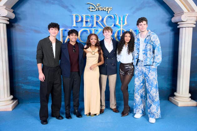 Percy Jackson and the Olympians’ Madrid Premiere - Spain Charlie Bushnell, Aryan Simhadri, Leah Sava Jeffries, Walker Scobell, Dior Goodjohn, Daniel Diemer attends ‘Percy Jackson and the Olympians’ Premiere during a Fan Event at Calderon Theatre on December 13, 2025 in Madrid, Spain. Photo by ABACAPRESS.COM Madrid Madrid Spain  Copyright: xABACAx