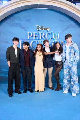 Percy Jackson and the Olympians’ Madrid Premiere - Spain Charlie Bushnell, Aryan Simhadri, Leah Sava Jeffries, Walker Scobell, Dior Goodjohn, Daniel Diemer attends ‘Percy Jackson and the Olympians’ Premiere during a Fan Event at Calderon Theatre on December 13, 2025 in Madrid, Spain. Photo by ABACAPRESS.COM Madrid Madrid Spain  Copyright: xABACAx