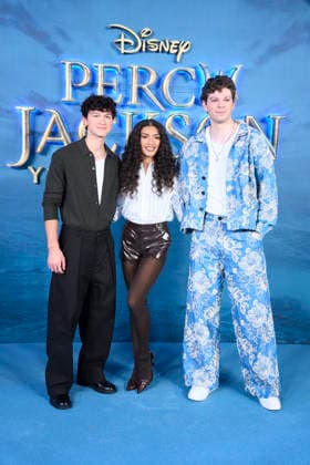 Percy Jackson and the Olympians’ Madrid Premiere - Spain Charlie Bushnell, Dior Goodjohn, Daniel Diemer attends ‘Percy Jackson and the Olympians’ Premiere during a Fan Event at Calderon Theatre on December 13, 2025 in Madrid, Spain. Photo by ABACAPRESS.COM Madrid Madrid Spain  Copyright: xABACAx