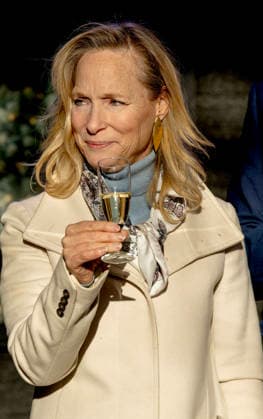 13-12-2025 Wassenaar Princess Margarita de Bourbon Parme at the opening of the renovated Wassenaar shopping center, De Langstraat, in her hometown Wassenaar. Â  Copyright: xPPEx