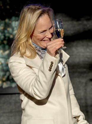 13-12-2025 Wassenaar Princess Margarita de Bourbon Parme at the opening of the renovated Wassenaar shopping center, De Langstraat, in her hometown Wassenaar. Â  Copyright: xPPEx