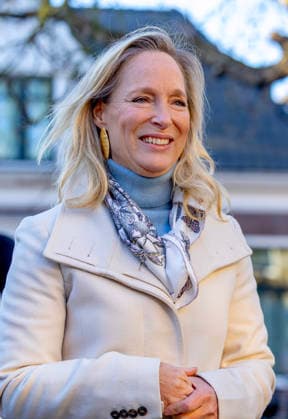13-12-2025 Wassenaar Princess Margarita de Bourbon Parme at the opening of the renovated Wassenaar shopping center, De Langstraat, in her hometown Wassenaar. Â  Copyright: xPPEx