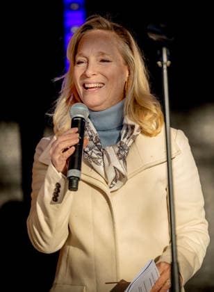 13-12-2025 Wassenaar Princess Margarita de Bourbon Parme at the opening of the renovated Wassenaar shopping center, De Langstraat, in her hometown Wassenaar. Â  Copyright: xPPEx