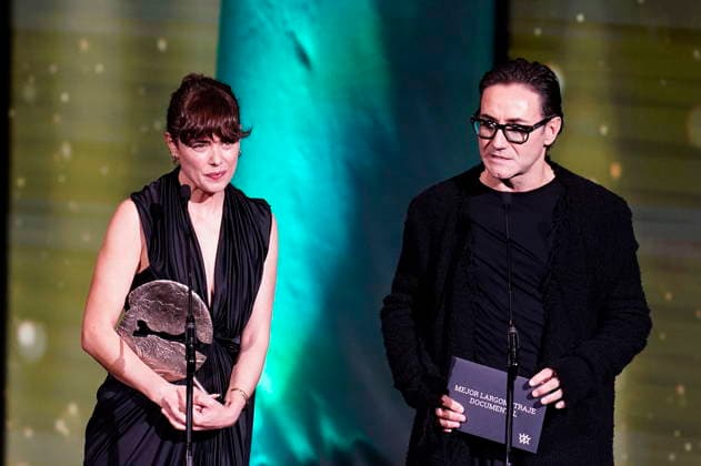 Gala of the 31st edition of the José María Forqué Awards Actors Patricia López Arnaiz and Carlos Santos present the award for best documentary feature film during the gala of the 31st edition of the José María Forqué Awards, at the Palacio Municipal de IFEMA, on December 13, 2025, in Madrid Spain The José María Forqué Film Awards, known as Premios Forqué, were created in 1996 by the Entidad de Gestión de Derechos de los Productores Audiovisuales Egeda to honor the memory of José María Forqué, a leading figure in Spanish filmmaking and the first president of Egeda EGEDA created the award with the aim of disseminating the importance of the Spanish audiovisual industry and promoting the figure of the film producer 13 DECEMBER 2025 GALA PREMIO  Copyright: xA.xPÃ rezxMecax 7168589