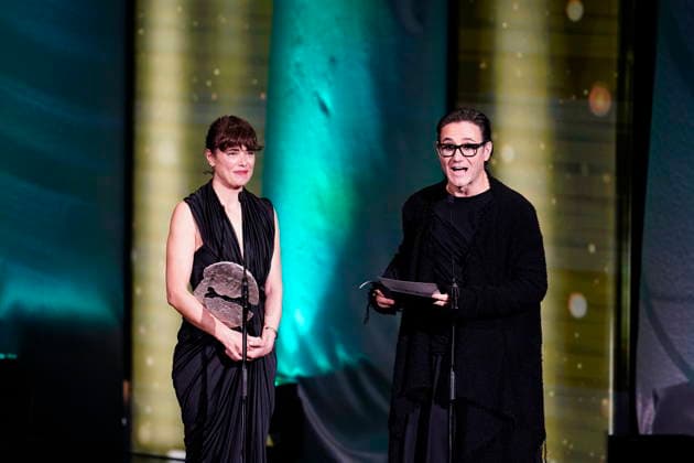 Gala of the 31st edition of the José María Forqué Awards Actors Patricia López Arnaiz and Carlos Santos present the award for best documentary feature film during the gala of the 31st edition of the José María Forqué Awards, at the Palacio Municipal de IFEMA, on December 13, 2025, in Madrid Spain The José María Forqué Film Awards, known as Premios Forqué, were created in 1996 by the Entidad de Gestión de Derechos de los Productores Audiovisuales Egeda to honor the memory of José María Forqué, a leading figure in Spanish filmmaking and the first president of Egeda EGEDA created the award with the aim of disseminating the importance of the Spanish audiovisual industry and promoting the figure of the film producer 13 DECEMBER 2025 GALA PREMIO  Copyright: xA.xPÃ rezxMecax 7168599
