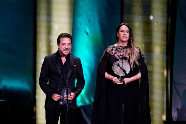 Gala of the 31st edition of the José María Forqué Awards Actors Enrique Arce and Karla Sofía Gascón present an award during the gala of the 31st edition of the José María Forqué Awards, at the Palacio Municipal de IFEMA, on December 13, 2025, in Madrid Spain The José María Forqué Film Awards, known as the Forqué Awards, were created in 1996 by Egeda EGEDA to honor the memory of José María Forqué, a figure in Spanish cinema and the first president of Egeda EGEDA EGEDA, were created in 1996 by the Entidad de Gestión de Derechos de los Productores Audiovisuales Egeda to honor the memory of José María Forqué, a leading figure in Spanish filmmaking and the first president of Egeda EGEDA created the award with the aim of disseminating the import  Copyright: xA.xPÃ rezxMecax 7168663