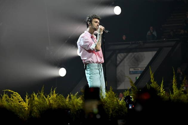 Solo concert of Ukrainian singer Max Barskih in Kyiv - 13 Dec 2025 Ukrainian singer Max Barskih performs at the Kyiv Palace of Sports. Kyiv Ukraine Copyright: xAleksandrxGusevx xSOPAxImagesx Oleksandr_Gusev_Max_Barskih_13122025(2)