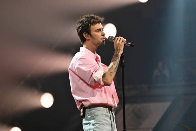 Solo concert of Ukrainian singer Max Barskih in Kyiv - 13 Dec 2025 Ukrainian singer Max Barskih performs at the Kyiv Palace of Sports. Kyiv Ukraine Copyright: xAleksandrxGusevx xSOPAxImagesx Oleksandr_Gusev_Max_Barskih_13122025(5)