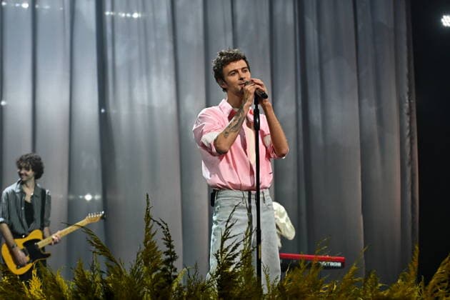 Solo concert of Ukrainian singer Max Barskih in Kyiv - 13 Dec 2025 Ukrainian singer Max Barskih performs at the Kyiv Palace of Sports. Kyiv Ukraine Copyright: xAleksandrxGusevx xSOPAxImagesx Oleksandr_Gusev_Max_Barskih_13122025