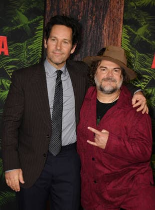 LOS ANGELES, CA - DECEMBER 13: Paul Rudd and Jack Black at the premiere Of Anaconda at The United Theater In Los Angeles, California on On December 13, 2025 . Copyright: xJeffreyxMayerx