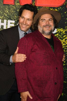 LOS ANGELES, CA - DECEMBER 13: Paul Rudd and Jack Black at the premiere Of Anaconda at The United Theater In Los Angeles, California on On December 13, 2025 . Copyright: xJeffreyxMayerx