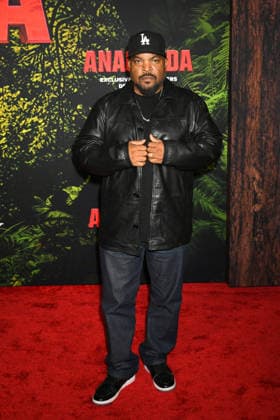 LOS ANGELES, CA - DECEMBER 13: Ice Cube at the premiere Of Anaconda at The United Theater In Los Angeles, California on On December 13, 2025 . Copyright: xJeffreyxMayerx