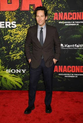 LOS ANGELES, CA - DECEMBER 13: Paul Rudd at the premiere Of Anaconda at The United Theater In Los Angeles, California on On December 13, 2025 . Copyright: xJeffreyxMayerx