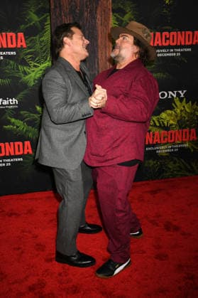 LOS ANGELES, CA - DECEMBER 13: Steve Zahn and Jack Black at the premiere Of Anaconda at The United Theater In Los Angeles, California on On December 13, 2025 . Copyright: xJeffreyxMayerx
