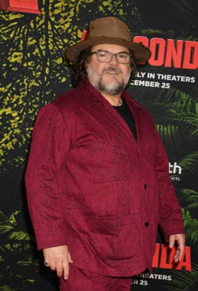 LOS ANGELES, CA - DECEMBER 13: Jack Black at the premiere Of Anaconda at The United Theater In Los Angeles, California on On December 13, 2025 . Copyright: xJeffreyxMayerx