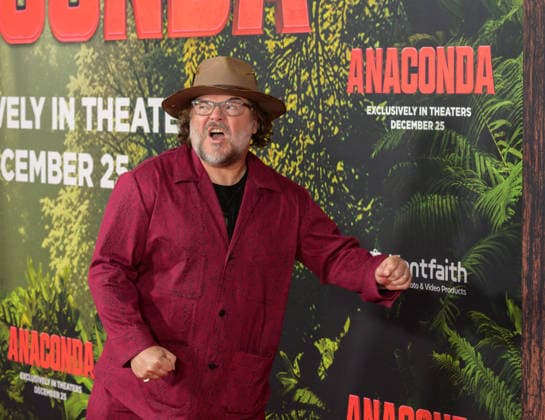 Anaconda Premiere - Los Angeles, USA LOS ANGELES, USA. December 13, 2025: Jack Black at the premiere of Anaconda at the United Theatre. Los Angeles CA USA  Copyright: xPaulxSmith Featureflashx
