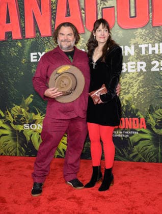 Anaconda Premiere - Los Angeles, USA LOS ANGELES, USA. December 13, 2025: Jack Black & Tanya Haden at the premiere of Anaconda at the United Theatre. Los Angeles CA USA  Copyright: xPaulxSmith Featureflashx