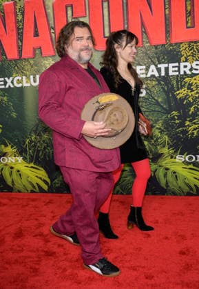 Anaconda Premiere - Los Angeles, USA LOS ANGELES, USA. December 13, 2025: Jack Black & Tanya Haden at the premiere of Anaconda at the United Theatre. Los Angeles CA USA  Copyright: xPaulxSmith Featureflashx