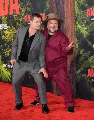 Anaconda Premiere - Los Angeles, USA LOS ANGELES, USA. December 13, 2025: Jack Black & Steve Zahn at the premiere of Anaconda at the United Theatre. Los Angeles CA USA  Copyright: xPaulxSmith Featureflashx