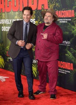 Anaconda Premiere - Los Angeles, USA LOS ANGELES, USA. December 13, 2025: Paul Rudd & Jack Black at the premiere of Anaconda at the United Theatre. Los Angeles CA USA  Copyright: xPaulxSmith Featureflashx