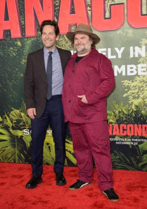 Anaconda Premiere - Los Angeles, USA LOS ANGELES, USA. December 13, 2025: Paul Rudd & Jack Black at the premiere of Anaconda at the United Theatre. Los Angeles CA USA  Copyright: xPaulxSmith Featureflashx