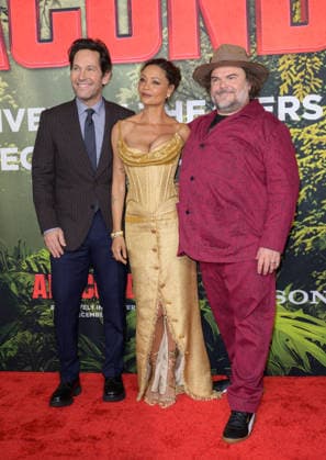 Anaconda Premiere - Los Angeles, USA LOS ANGELES, USA. December 13, 2025: Paul Rudd, Thandiwe Newton & Jack Black at the premiere of Anaconda at the United Theatre. Los Angeles CA USA  Copyright: xPaulxSmith Featureflashx