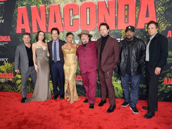 Anaconda Premiere - Los Angeles, USA LOS ANGELES, USA. December 13, 2025: Steve Zahn, Daniela Melchior, Paul Rudd, Thandiwe Newton, Jack Black, Selton Mello, Ice Cube & Tom Gormican at the premiere of Anaconda at the United Theatre. Los Angeles CA USA  Copyright: xPaulxSmith Featureflashx