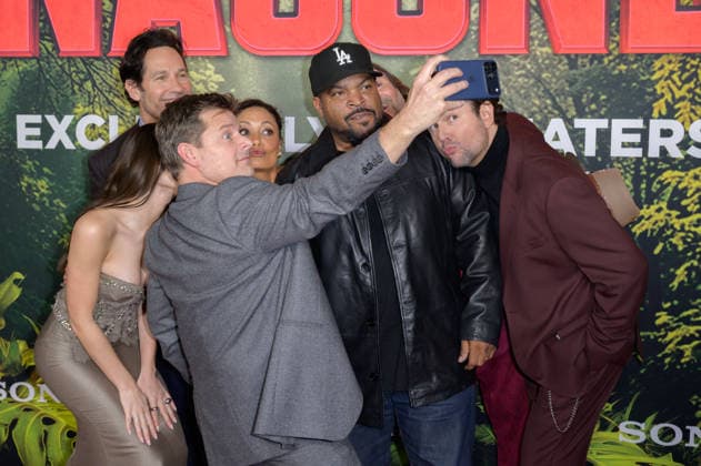 Anaconda Premiere - Los Angeles, USA LOS ANGELES, USA. December 13, 2025: Steve Zahn, Daniela Melchior, Paul Rudd, Thandiwe Newton, Jack Black, Ice Cube & Selton Mello at the premiere of Anaconda at the United Theatre. Los Angeles CA USA  Copyright: xPaulxSmith Featureflashx