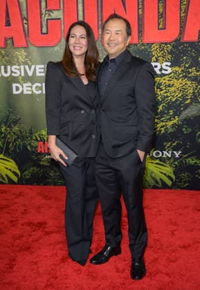 Anaconda Premiere - Los Angeles, USA LOS ANGELES, USA. December 13, 2025: Peter Kang & Catherine Kang at the premiere of Anaconda at the United Theatre. Los Angeles CA USA  Copyright: xPaulxSmith Featureflashx