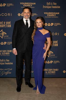 December 13, 2025, New York, New York, USA: JOE MANGANIELLOÃ¢â‚¬renowned actor, producer, and Board Member of the Children of Armenia FundÃ¢â‚¬and CAITLIN O CONNOR attend COAFÃ¢â‚¬â ¢s 22nd Annual Holiday Gala in celebration of impact and opportunity. 13 December 2025 New York USA - ZUMAa265 20251213_zep_a265_001 Copyright: xEricxAcquayex