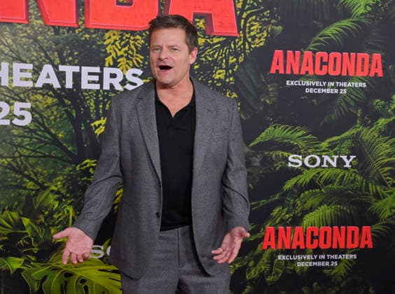 Cast member Steve Zahn attends the world premiere of the motion picture horror comedy Anaconda at the United Theater in Los Angeles on Saturday, December 13, 2025. Storyline: A group of friends are going through a mid-life crisis. They decide to remake a favorite movie from their youth but encounter unexpected events when they enter the jungle.  LAP2025121338 JIMxRUYMEN