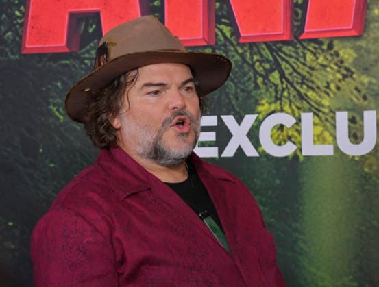Cast member Jack Black attends the world premiere of the motion picture horror comedy Anaconda at the United Theater in Los Angeles on Saturday, December 13, 2025. Storyline: A group of friends are going through a mid-life crisis. They decide to remake a favorite movie from their youth but encounter unexpected events when they enter the jungle.  LAP2025121374 JIMxRUYMEN