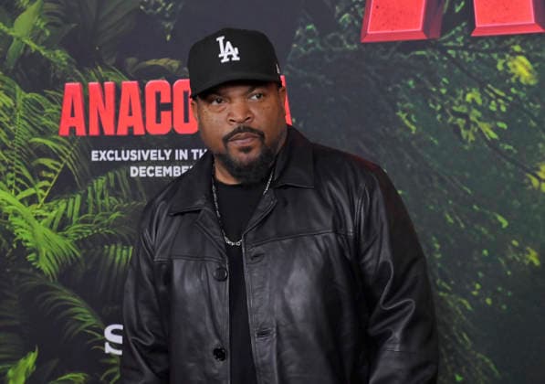 Cast member Ice Cube attends the world premiere of the motion picture horror comedy Anaconda at the United Theater in Los Angeles on Saturday, December 13, 2025. Storyline: A group of friends are going through a mid-life crisis. They decide to remake a favorite movie from their youth but encounter unexpected events when they enter the jungle.  LAP2025121376 JIMxRUYMEN