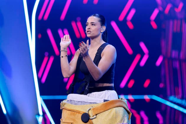 Presenter Amira Aly took 4th place as the character Eggi in the Prosieben show The Masked Singer at the MMC Studios in Ossendorf Cologne, 13 12 2025 NRW Germany Copyright: xChristophxHardtx