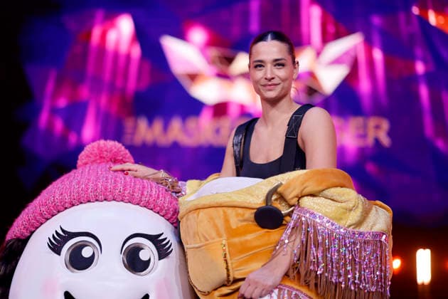 Presenter Amira Aly took 4th place as the character Eggi in the Prosieben show The Masked Singer at the MMC Studios in Ossendorf Cologne, 13 12 2025 NRW Germany Copyright: xChristophxHardtx